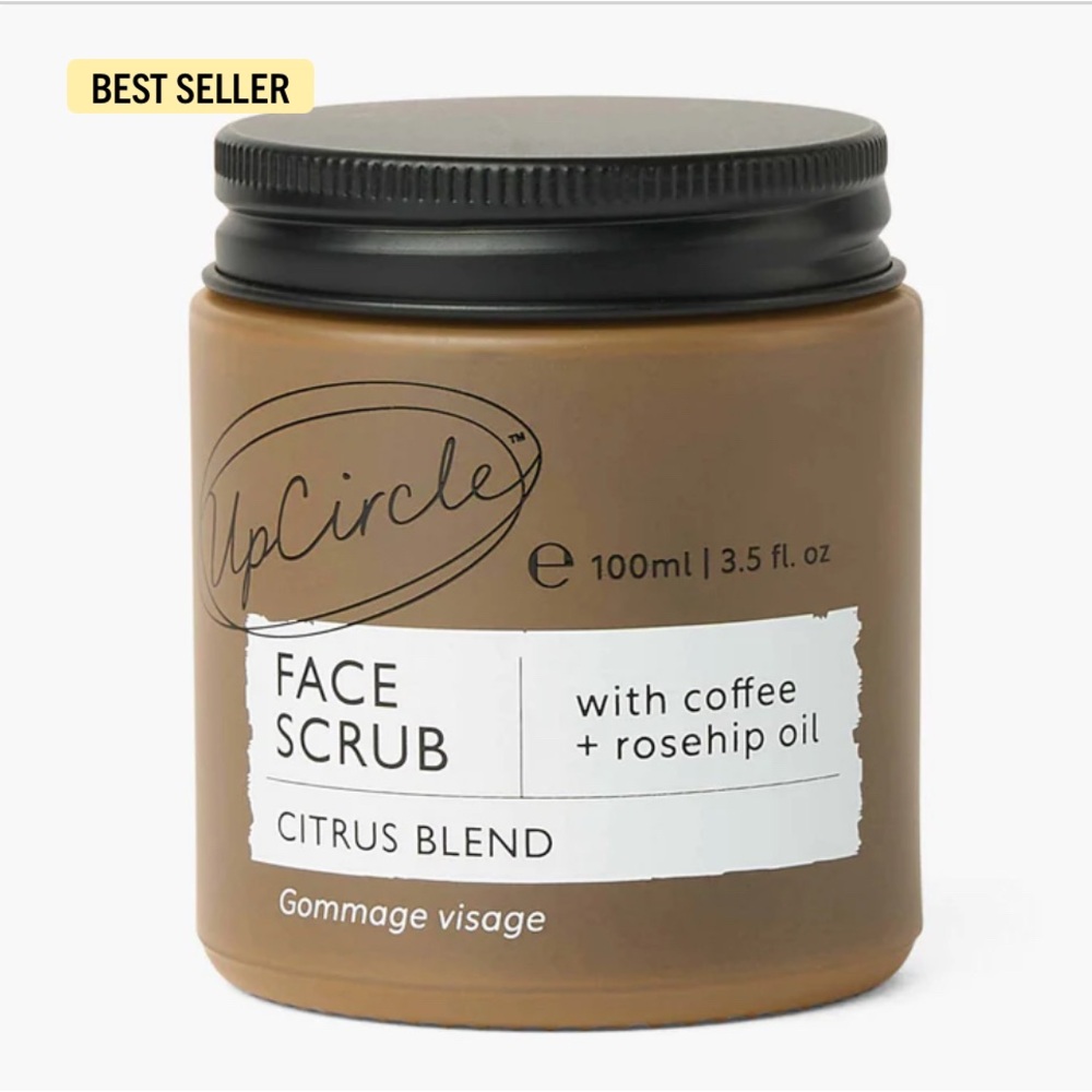 UpCircle | Face Scrub Citrus Blend | Coffee & Rosehip Oil | Self-Care Natural